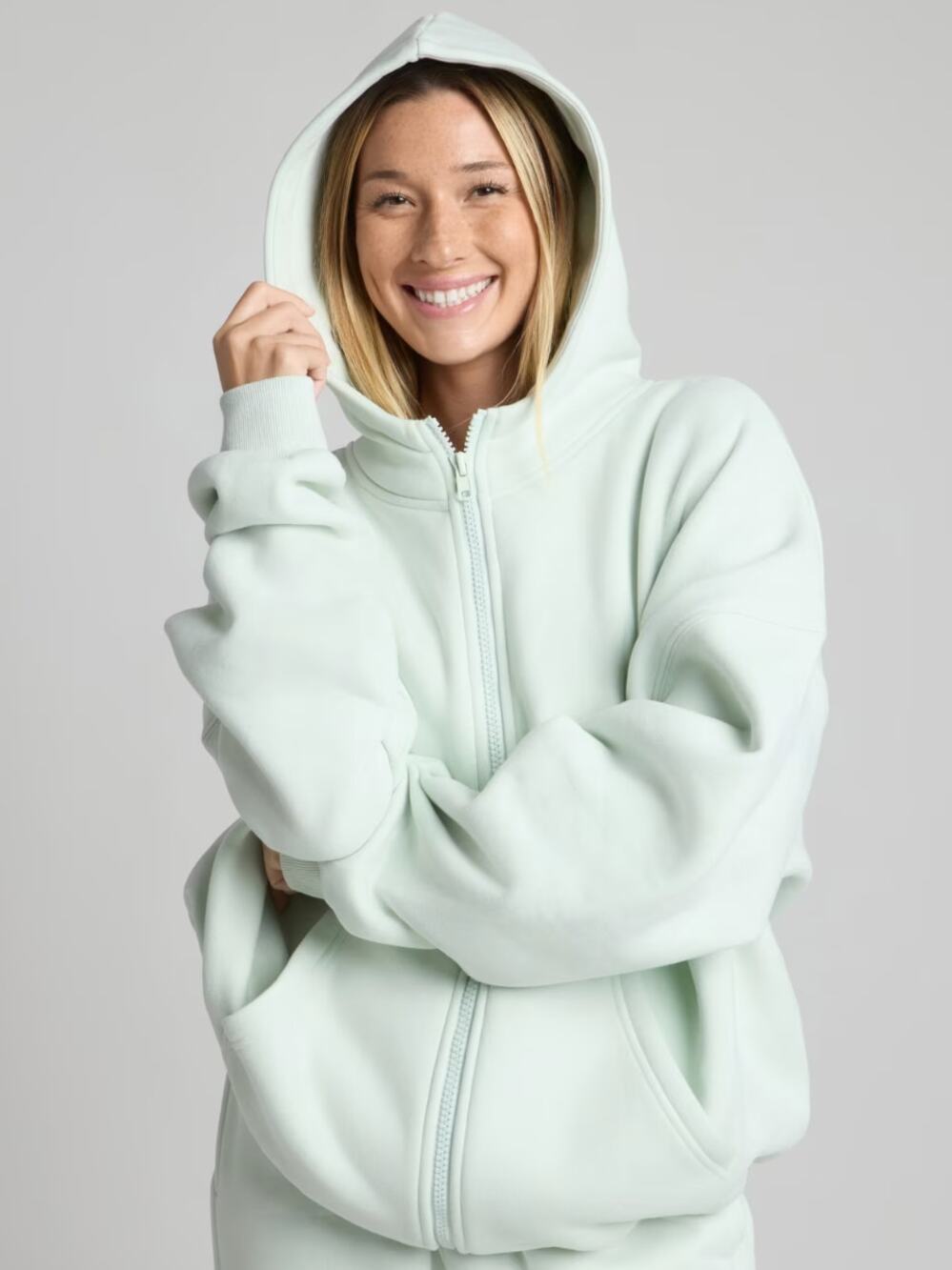 COMFRT Cloud Zip Hoodie Mega Pale Mint Sz M {284}